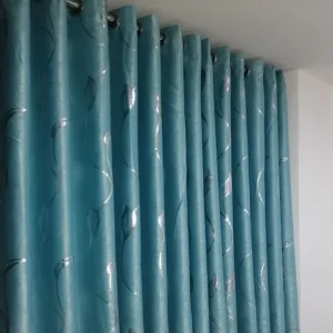Cortinas de lino gamuzado para sala de estar