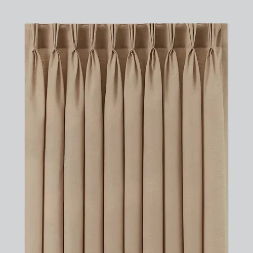 Cortina con Pliegues Tela Borlon