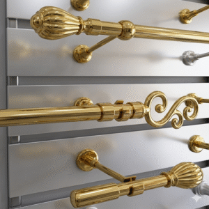 Barras de Bronce para Cortinas