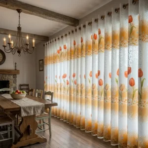 Cortinas Lirios Sublimado