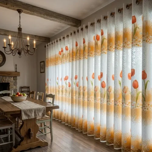 Cortinas Lirios Sublimado