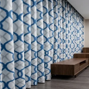 Cortinas de lino con estampado