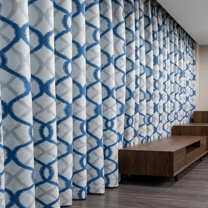 Cortinas de lino con estampado