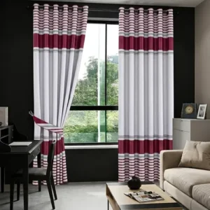 Cortina Gamuzada para Ventana Grande