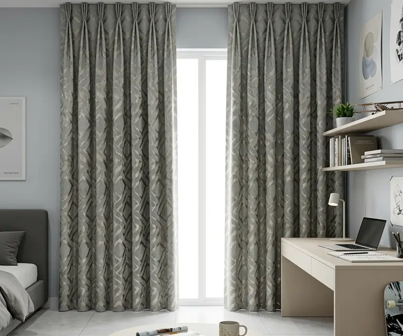 Cortinas de lino gamuzado elegantes