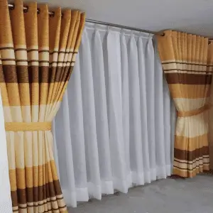 Cortinas estampadas personalizadas tull para sala