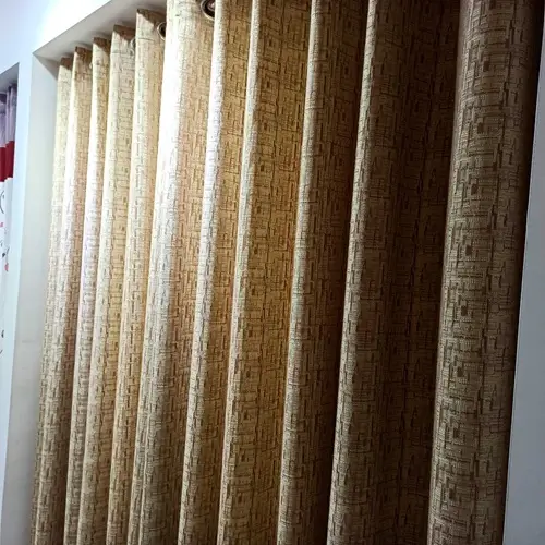 cortinas con ojalillos para ventana de hogar