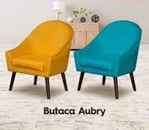 fundas para sillas de comedor elegantes colores banano y cobalto