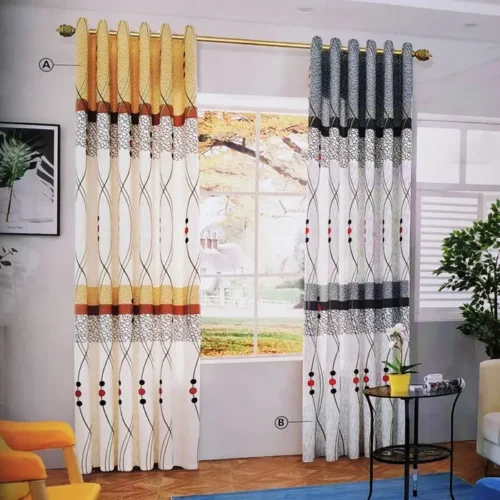 Cortina Estampado con Cenefa